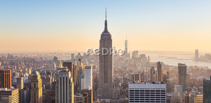 Poster Skyline von New York vom Empire State Building aus
