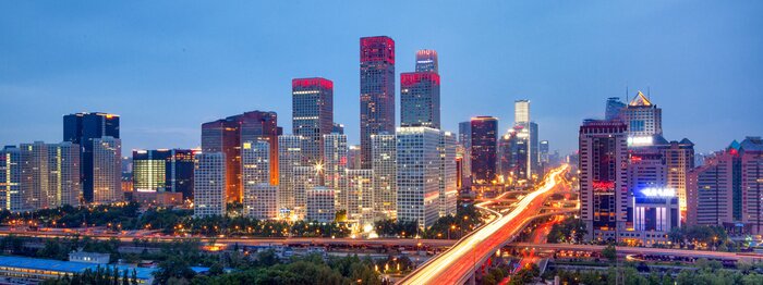 Poster Skyline von Peking