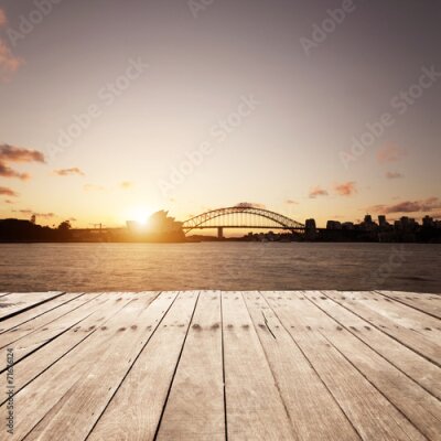 Skyline von Sydney mit Brücke und Opernhaus