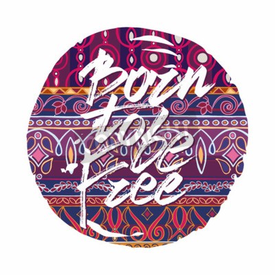 Poster Slogan über Freiheit auf mehrfarbigem Hintergrund