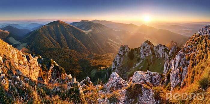 Poster Slowakische Landschaft der Berge
