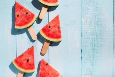 Poster Sommer symbolisch dargestellt Wassermeloneneis