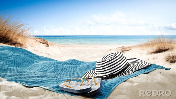 Poster Sommerurlaub am Meer