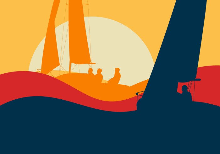Poster Sonnenaufgangs-Regatta