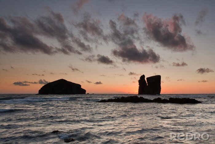 Poster Sonnenuntergang in der Meereslandschaft