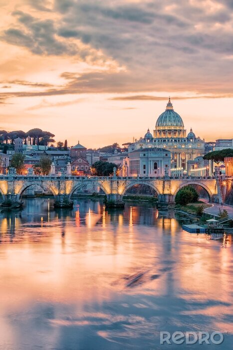 Poster Sonnenuntergang in Rom