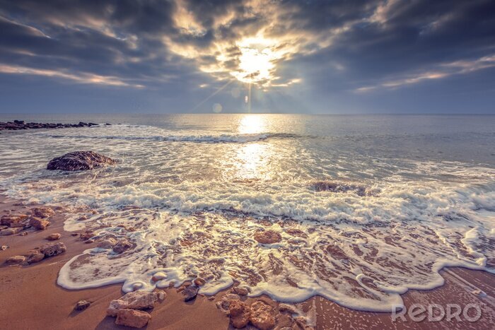 Poster Sonnenuntergang über der Meereslandschaft