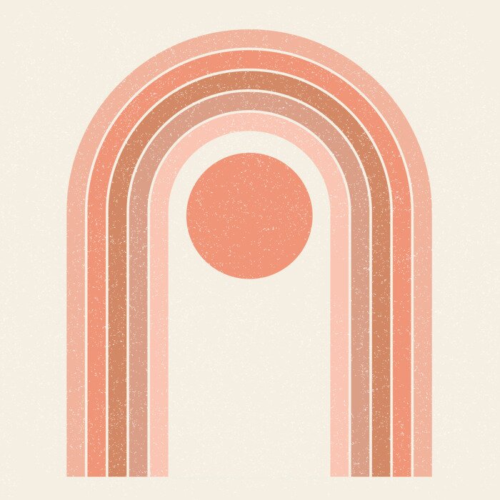 Poster Sonniger Regenbogen