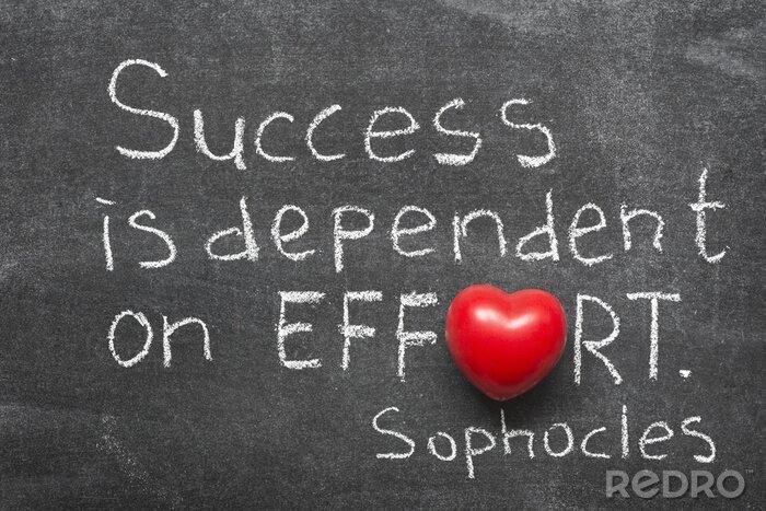 Poster Sophokles über das Bemühen um Erfolg