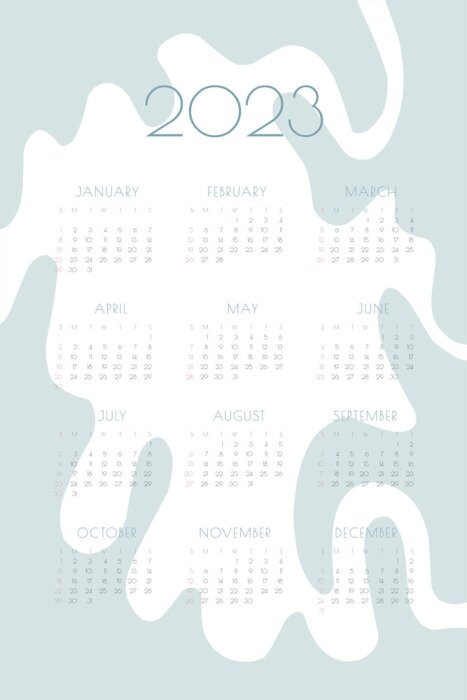 Poster Splash-Kalender 2023