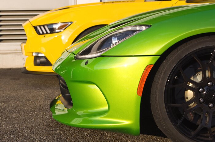 Poster Sportwagen in Nahaufnahme