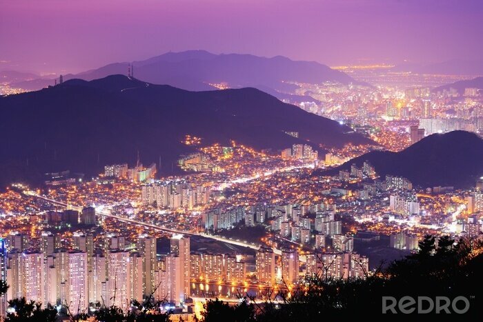 Poster Stadt Busan in Südkorea
