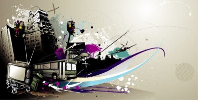 Stadtmusik auf Grafiken