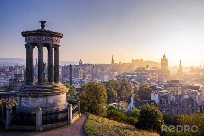 Poster Städte Europas - Panorama von Edinburgh