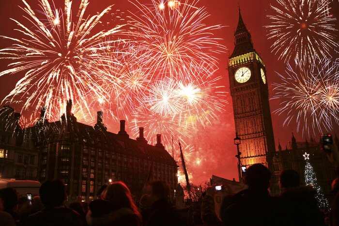 Poster Städte in Europa Feuerwerk in London