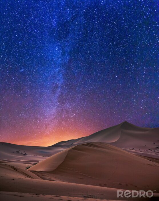 Poster Sternenhimmel über der Sahara