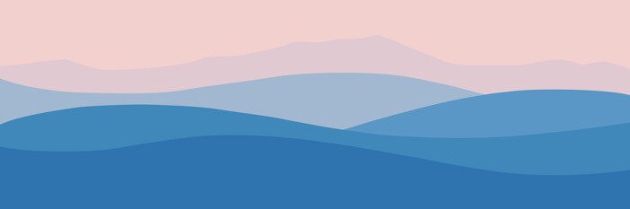 Poster Stimmungsvolles Bergpanorama