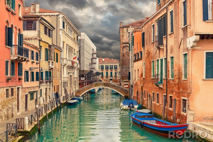 Poster Sturmwolken in venedig