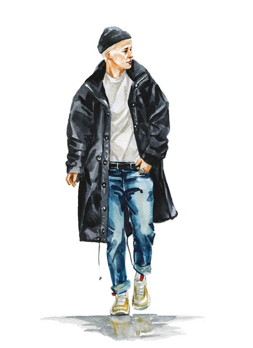 Poster Stylische Herrenmode