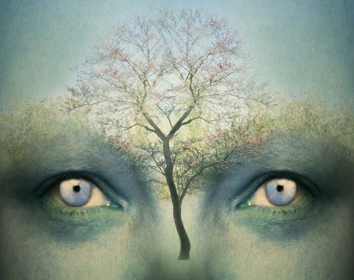 Poster Surrealismus Blick