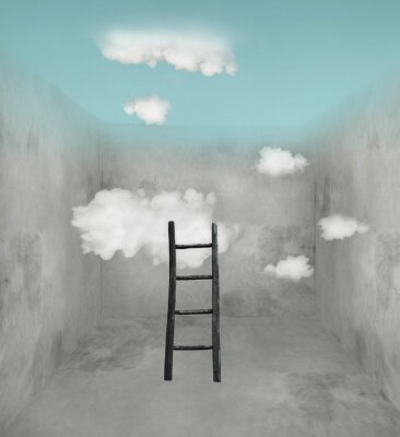 Surrealistisches Labyrinth