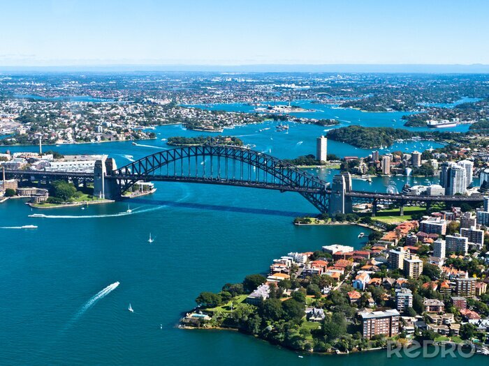 Poster Sydney und moderne Harbour Bridge