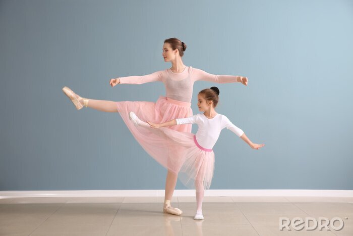 Poster Tanz Ballett Grundposen lernen