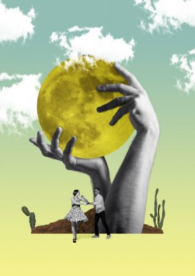 Poster Tanzen unter dem Mond