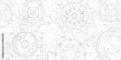 Poster Technische Skizze