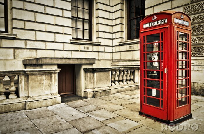 Poster Telefonzelle Retro London Telephone