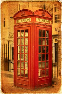 Telefonzellen in London Vintage
