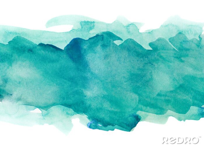 Poster Textur von Aquarell auf Papier