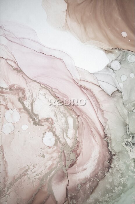 Poster The picture is painted in alcohol ink. Abstract painting, can be used as a trendy background for wallpapers, posters, cards, invitations, websites.