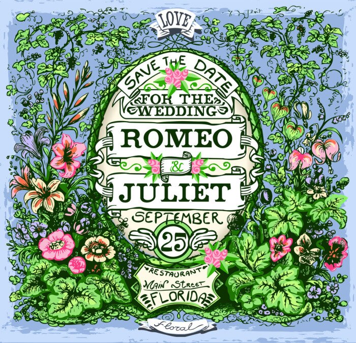 Poster Theaterstück Romeo und Julia