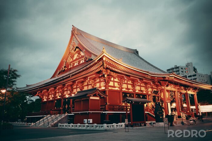 Poster Tokio Tempel in Asien