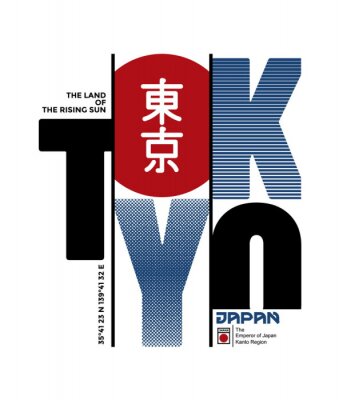 Poster Tokio-Typografie