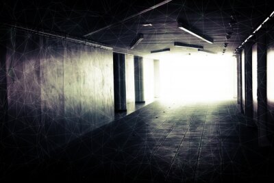 Tunnel in moderner Architektur