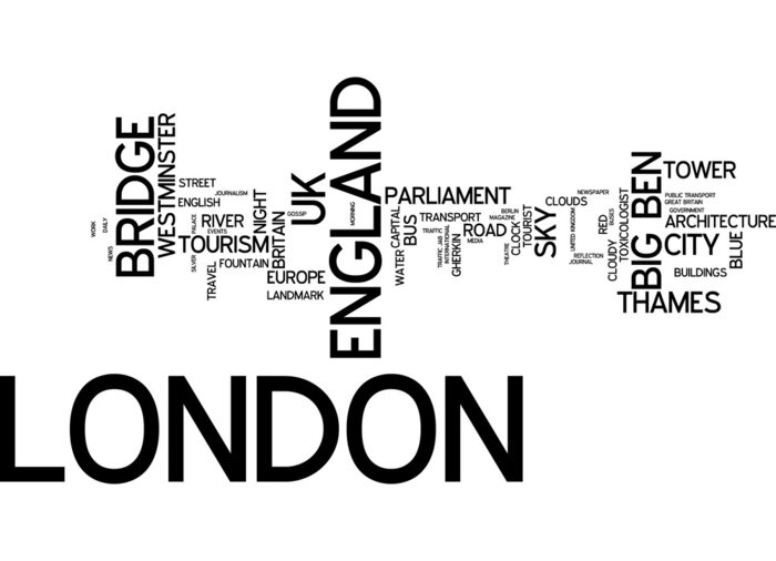 Poster Typografie auf weißem Hintergrund