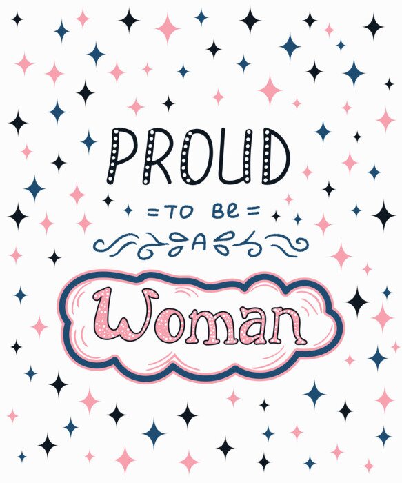 Poster Typografie im Glamour-Stil