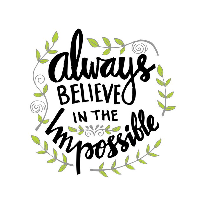 Poster Typografische Beschriftung im Boho-Stil