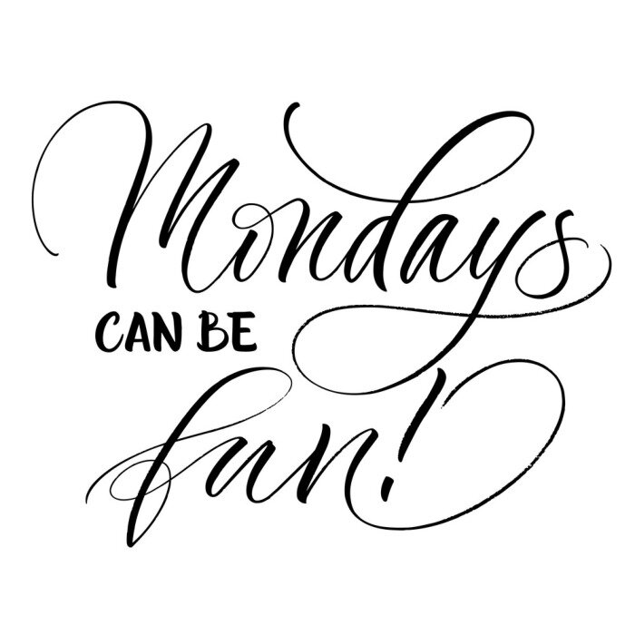 Poster Typografische Beschriftung im Stil moderner Kalligrafie