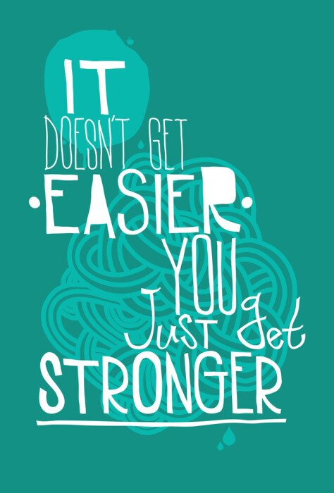 Poster Ungewöhnliche typografische Wanddekoration