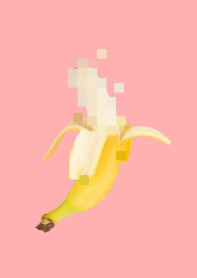 Poster Uniques Design mit Banane