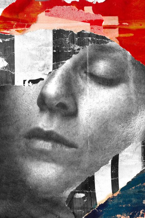 Poster Uniques Porträt eines Mädchens