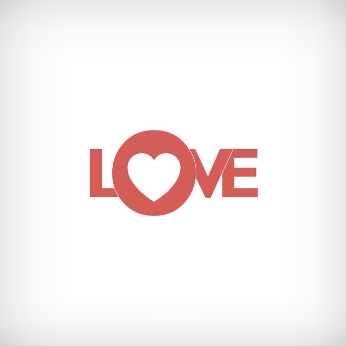 Poster Valentinstag Liebe Aufschrift