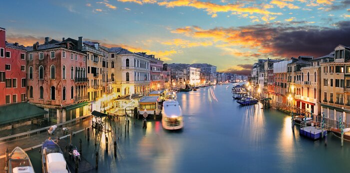 Poster Venedig am abend
