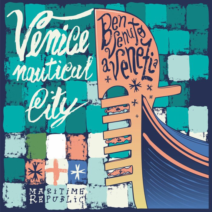 Poster Venedig Nautische Stadt