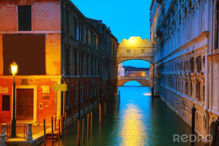 Poster Venezianischer Kanal am Abend