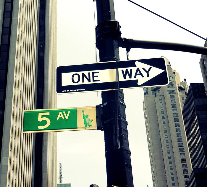 Poster Verkehrszeichen in den USA