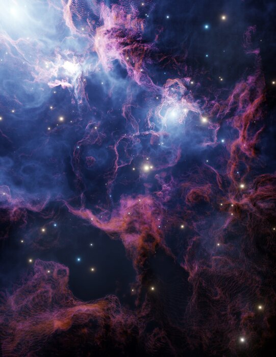 Poster Violetter Nebel